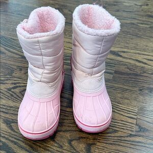 Girl 2T LL Bean Pink Waterproof Winter snow Boots - Pair 2
